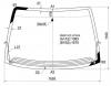 XYG DW01410 LFW/H/X Стекло лобовое с обогревом щеток в клей CHRYSLER VOYAGER/TOWN&amp;COUNTRY/DODGE CARAVAN 96-07