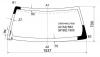 XYG DW01449 LFW/X Стекло лобовое в клей JEEP LIBERTY 01-07