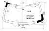 XYG DW01464 LFW/X Стекло лобовое в клей JEEP GRAND CHEROKEE 99-2002  (без дд)
