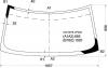 XYG DW01519 LFW/X Стекло лобовое в клей CHEVROLET EXPRESS VAN 1996-