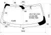 XYG DW01760 LFW/X Стекло лобовое в клей DODGE CHALLENGER 2 DOOR COUPE 08-
