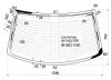 XYG E36 RW/H/X Стекло заднее с обогревом BMW 3-SERIES E36 91-98 4D