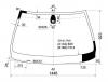 XYG E39-2 LFW/X Стекло  лобовое  в  клей  BMW  5-SER  E39  95-01  4/5D - датчик совместно