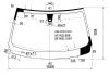 XYG E83-VCS LFW/X Стекло лобовое в клей BMW X3 E83 04-10