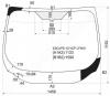 XYG ESCAPE-12-VCP LFW/X Стекло лобовое в клей FORD ESCAPE/KUGA 4D UTILITY 2012-