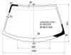 XYG EUNOS500 LFW/X Стекло лобовое в клей MAZDA  XEDOS 6 /EUNOS 500 4D SED 92-
