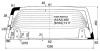 XYG F300 RW/H/X Стекло заднее (крышка багажника) с обогревом DAIHATSU ROCKY/FEROSA F300 1990-
