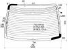XYG F36A RW/H/X Стекло заднее с обогревом MITSUBISHI DIAMANTE 4D SEDAN 97-