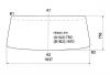 XYG FE600 LFW Стекло лобовое в резинку MITSUBISHI CANTER WIDE-BODY TRUCK 93-