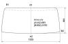 XYG FE700 LFW Стекло лобовое в резинку MITSUBISHI CANTER FE700M 2001-