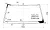 XYG FJ100-2 LFW/X Стекло лобовое в клей TOYOTA LAND CRUISER 98-07 (VIN)