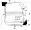 XYG FJ100 RW/LH/H/X Стекло заднее (распашной двери) левое с обогревом TOYOTA LAND CRUISER (GX) 98-07