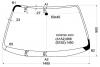 XYG FW00708 LFW/X Стекло лобовое в клей HONDA PRELUDE 91-96