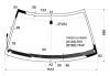XYG FW02119 LFW/H/X Стекло лобовое с обогревом щеток в клей SUBARU FORESTER 97-02