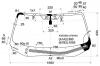 XYG FW02536 LFW/H/X Стекло лобовое с обогревом щеток в клей HONDA RIDGELINE 05-09