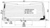 XYG GNR280 RW/H/X Стекло заднее (крышка багажника) с обогревом TOYOTA 4RUNNER 09-