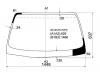 XYG GX120-R LFW/X Стекло лобовое в клей TOYOTA VEROSSA 4D SEDAN 2001-