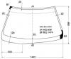 XYG GXO-96 LFW/X Стекло лобовое в клей TOYOTA CRESTA 4D SEDAN 96-