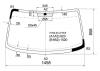 XYG H100-04 LFW/X Стекло лобовое в клей HYUNDAI Porter/H100 04-