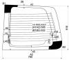 XYG H-I RW/LH/H/X Стекло заднее (распашной двери) левое с обогревом HYUNDAI H1-STAREX 97-07