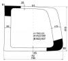 XYG H-I RW/LH/X Стекло заднее (распашной двери) левое HYUNDAI H1-STAREX 97-07