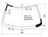 XYG HR32 LFW/X Стекло лобовое в клей NISSAN SKYLINE 89-93 4D