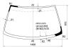 XYG HR33 LFW/X Стекло лобовое в клей NISSAN SKYLINE 93-98 4D