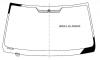 XYG IS200-L-H LFW/H/X Стекло лобовое с обогревом щеток в клей LEXUS IS200/300 00-05 4D