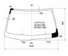 XYG JG10-R LFW/X Стекло лобовое в клей TOYOTA BREVIS  01-07