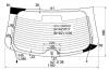 XYG K12-1 RW/H/X Стекло заднее (крышка багажника) с обогревом NISSAN MICRA/MARCH 02-10 3/5D с отв