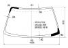 XYG KE100 LFW/X Стекло лобовое в клей TOYOTA COROLLA 4D/5D /COROLLA FX 91-02