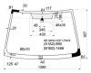 XYG KE120W-VCP LFW/X Стекло лобовое в клей TOYOTA COROLLA FIELDER 4D/5D/ALLEX/RUNX/BYD F3/SOLANO 2000-