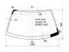 XYG KE122 LFW/X Стекло лобовое в клей TOYOTA COROLLA LEVIN/SPRINTER TRUENO COUPE 95-