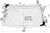 XYG KE130 RW/H/X Стекло заднее с обогревом TOYOTA COROLLA AXIO 4D #E14# 06-
