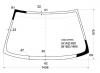 XYG LE24 LFW/X Стекло лобовое в клей MITSUBISHI MIRAGE/COLT 3D HBK/2D CPE 91-95