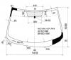 XYG MAZ-3-09-L-VCP LFW/X Стекло лобовое в клей MAZDA 3 09- 4/5 HBK