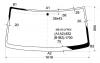 XYG MB140 LFW/X Стекло лобовое в клей ISTANA MERCEDES BENZ MB140 VAN 1996-