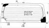 XYG MH21S RW/H/X Стекло заднее (крышка багажника) с обогревом SUZUKI WAGON R 03-08