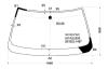 XYG MS133 LFW/X Стекло лобовое в клей TOYOTA CROWN SEDAN 87-95