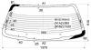 XYG MS133 RW/H/X Стекло заднее с обогревом TOYOTA CROWN MS300/310 4D SEDAN 1991-1995