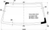 XYG NHQ1036 LFW/X Стекло лобовое в клей GREAT WALL PEGASUS SAILOR SUV 2003-