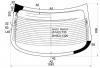 XYG NI-G11 RW/H/X Стекло заднее с обогревом NISSAN ALMERA/BLUEBIRD SYLPHY 06-