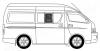 XYG RH200-4D/5D-R SF/RH2/X Стекло кузова переднее правое N2 TOYOTA HIACE/QUANTUM VAN 4/5D(STANDARD)2005-