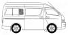 XYG RH200-4D/5D-R SR/RH1/X Стекло кузова среднее правое N1 TOYOTA HIACE/QUANTUM VAN 4/5D(STANDARD)2005-