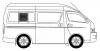 XYG RH200-4D/5D-R SR/RH2/X Стекло кузова среднее правое N2 TOYOTA HIACE/QUANTUM VAN 4/5D(STANDARD)2005-