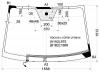XYG RODIUS-L-VCPSH LFW/H/X Стекло лобовое с обогревом щеток в клей SSANGYONG RODIUS/STAVIC VAN 2004-2013