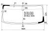 XYG RU100 LFW/X Стекло лобовое в клей TOYOTA DYNA/HINO 300 WIDE CAB 11- (7.5 тонн)