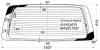 XYG RZH104-N RW/H/X Стекло заднее (крышка багажника) с обогревом TOYOTA HIACE VAN 97-