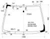 XYG S6A LFW/X Стекло лобовое в клей HONDA CIVIC 01-05 5D HBK