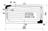 XYG SCK RW/H/X Стекло заднее (крышка багажника) с обогревом HONDA THATS 02-07